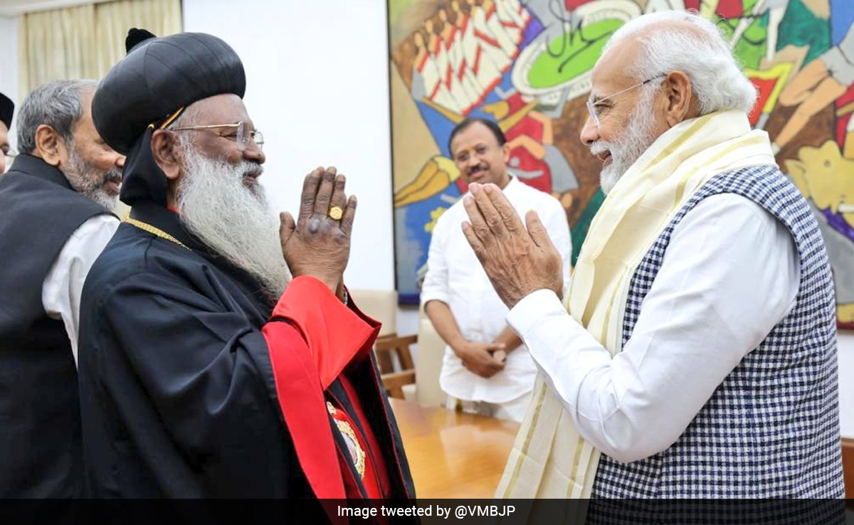 Prime Minister Modi Meets Head Of Malankara Orthodox Syrian Church In Delhi
