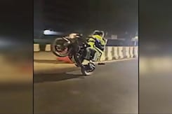 Video Of Mumbai Man's Bike Stunt With 2 Girls Goes Viral, Arrested Video Of Mumbai Man's Bike Stunt With 2 Girls Goes Viral, Arrested