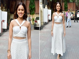 Nushrratt Bharuccha Is Setting The Summer Mood In A White Halter Crop Top And Eyelet Midi Skirt Nushrratt Bharuccha Is Setting The Summer Mood In A White Halter Crop Top And Eyelet Midi Skirt