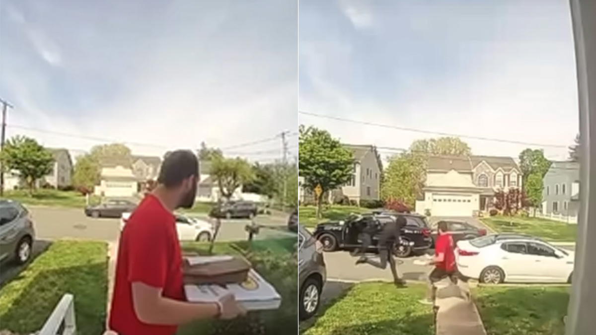 Watch: Pizza Delivery Man Helps Cops Catch Suspect In A High-Speed Chase