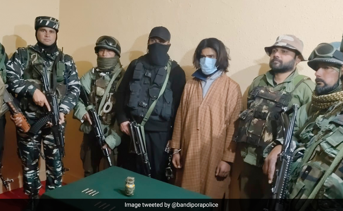 Lashkar Terror Associate Arrested With Grenade, Bullets In Jammu And Kashmir