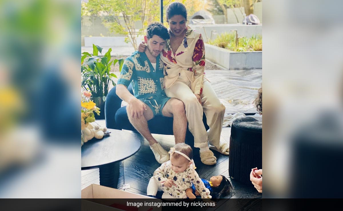 In Nick Jonas' Easter Album, A Glimpse Of Daughter Malti Marie's Playtime