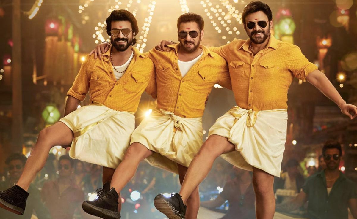 <i>Kisi Ka Bhai Kisi Ki Jaan</i> Song <i>Yentamma</i>: Salman Khan, Venkatesh's <i>Lungi</i> Dance With A Ram Charan Surprise