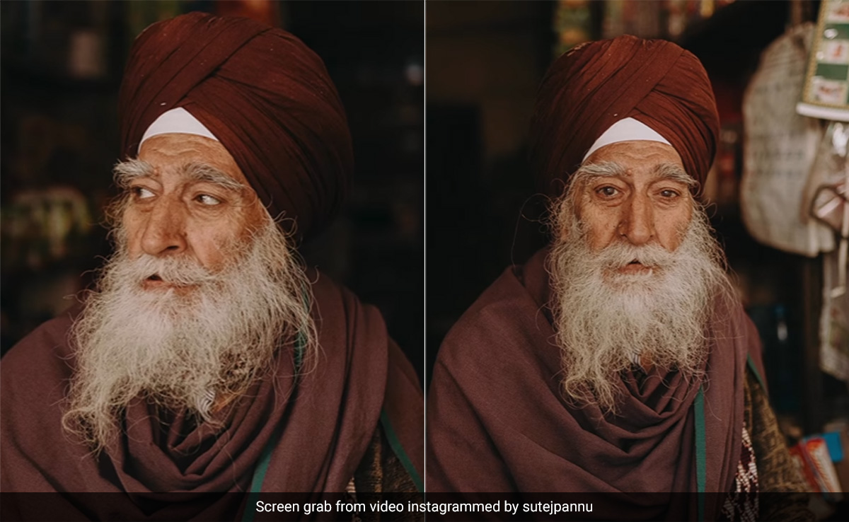 दुकान पर बैठे बुजुर्ग सिख से फोटोग्राफर ने फोटो के लिए पोज़ बनाने को कहा, उनकी खुशी देख आप रो देंगे