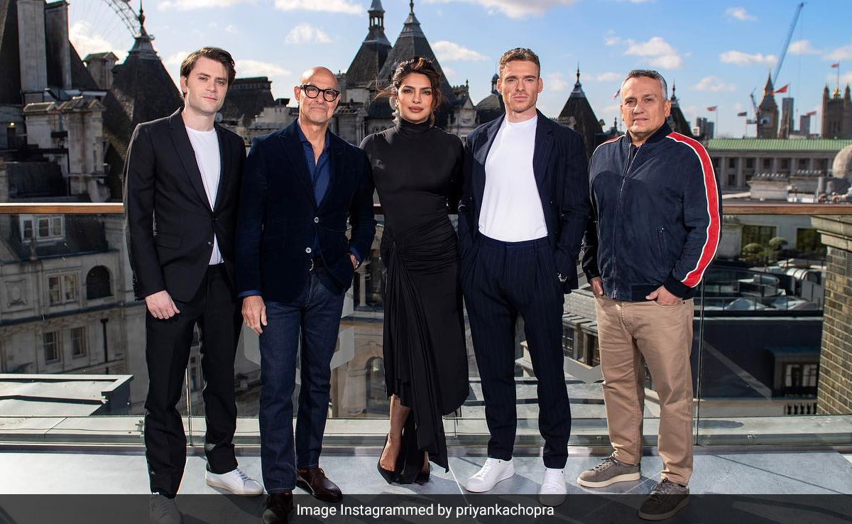 <i>Citadel</i>: Priyanka Chopra's "Spy Meet" With Richard Madden, Stanley Tucci And The Russo Brothers