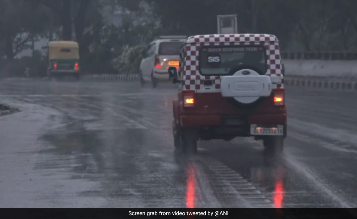 Light Rains Bring Relief From Heat In Delhi, Temperature At 22.8 Degrees