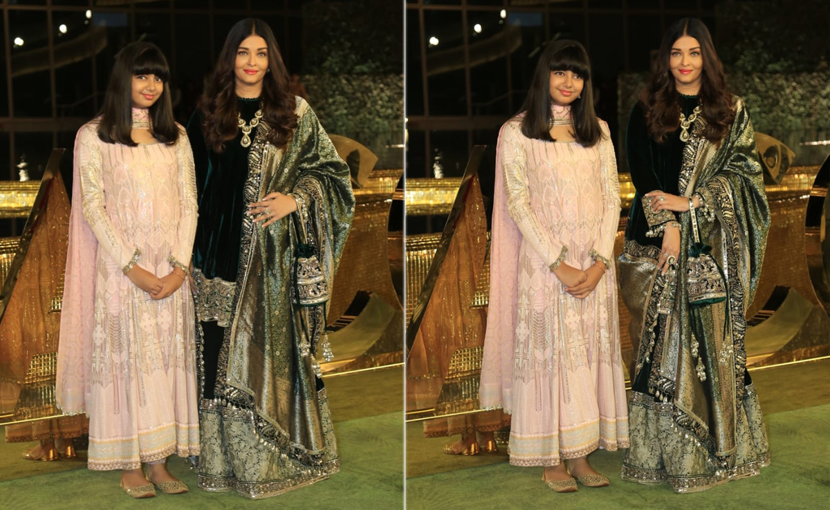 Aishwarya Rai And Aaradhya Bachchan's Traditionally Chic Entry Is Fit For Any Festivity