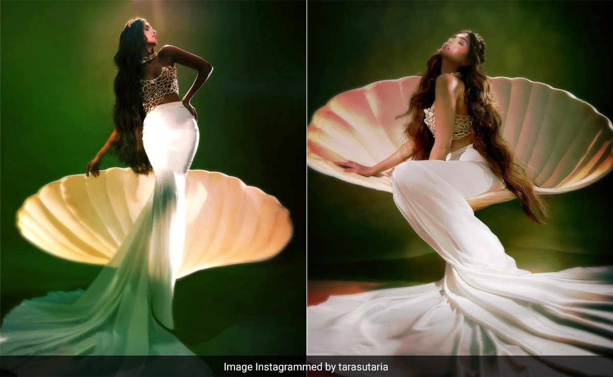 Sitting On Her Seashell Throne, Tara Sutaria Is Undeniably Breathtaking As A Mermaid