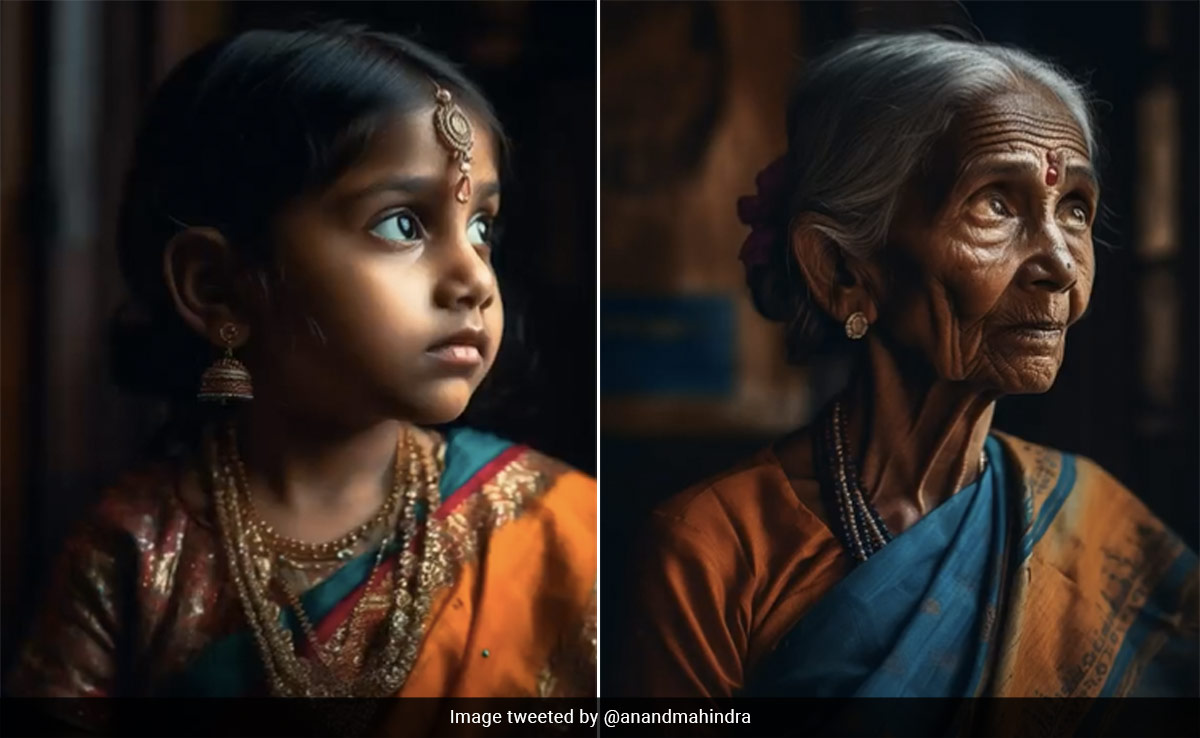 ''Hauntingly Beautiful'': Anand Mahindra Shares AI Video That Shows How A Girl Ages