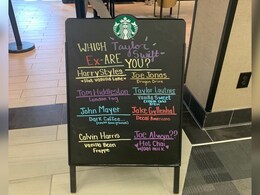 Starbucks Faces Backlash For Featuring Taylor Swift's Exes As Drinks On Menu Starbucks Faces Backlash For Featuring Taylor Swift's Exes As Drinks On Menu