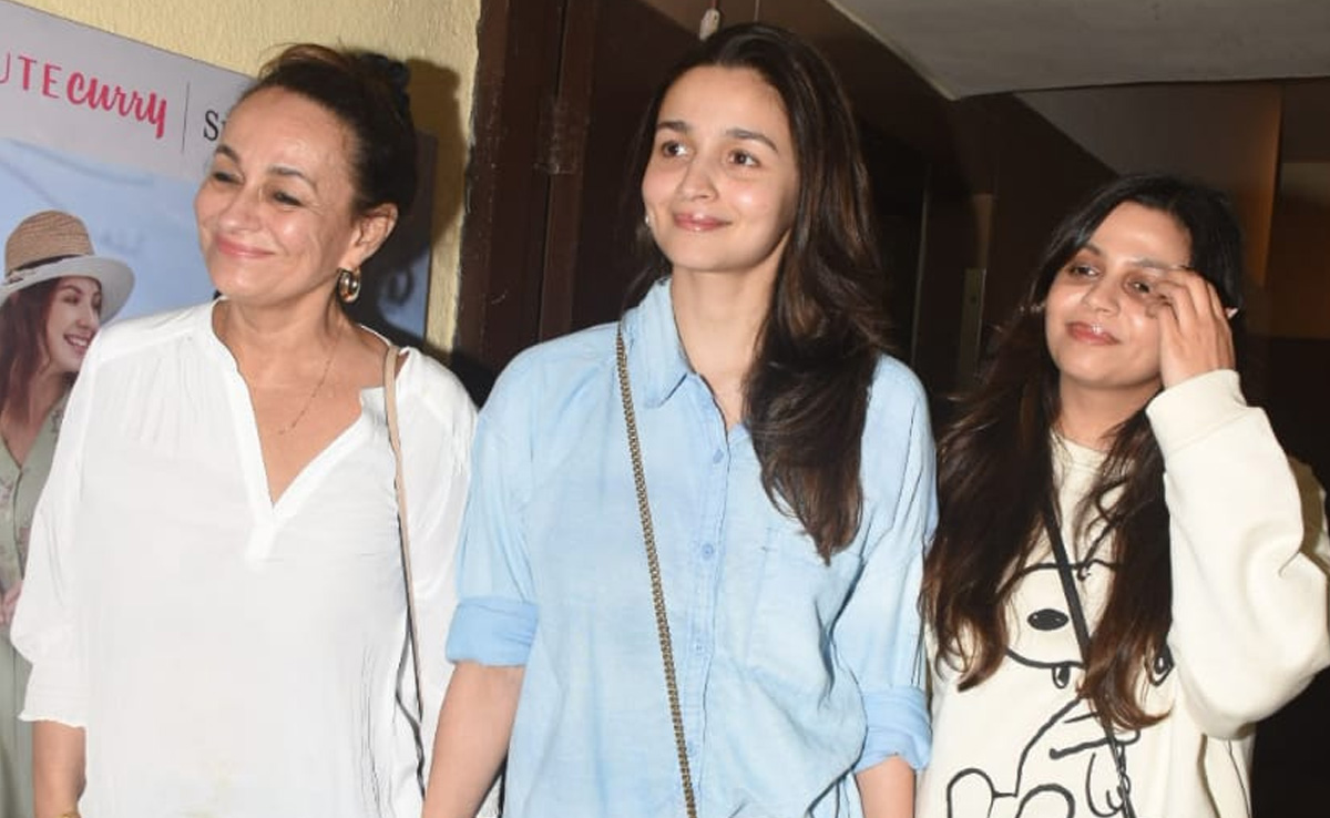 Pics: Alia Bhatt Enjoys Movie Date With Mom Soni Razdan And Sister Shaheen