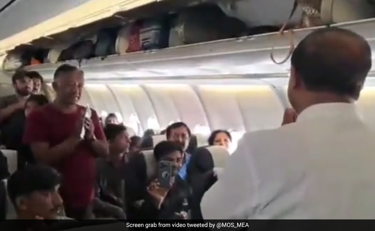 Watch: Minister Relays PM's Message To Indians Evacuated From Sudan