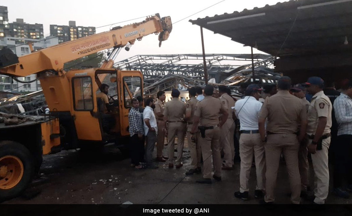 5 Crushed To Death After Hoarding Collapses Due To Strong Winds In Pune