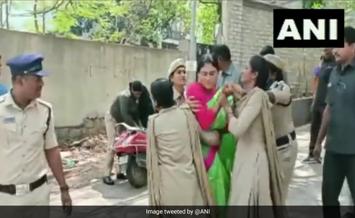 Telangana Politician YS Sharmila Slaps Cop, Sent To Jail For 14 Days