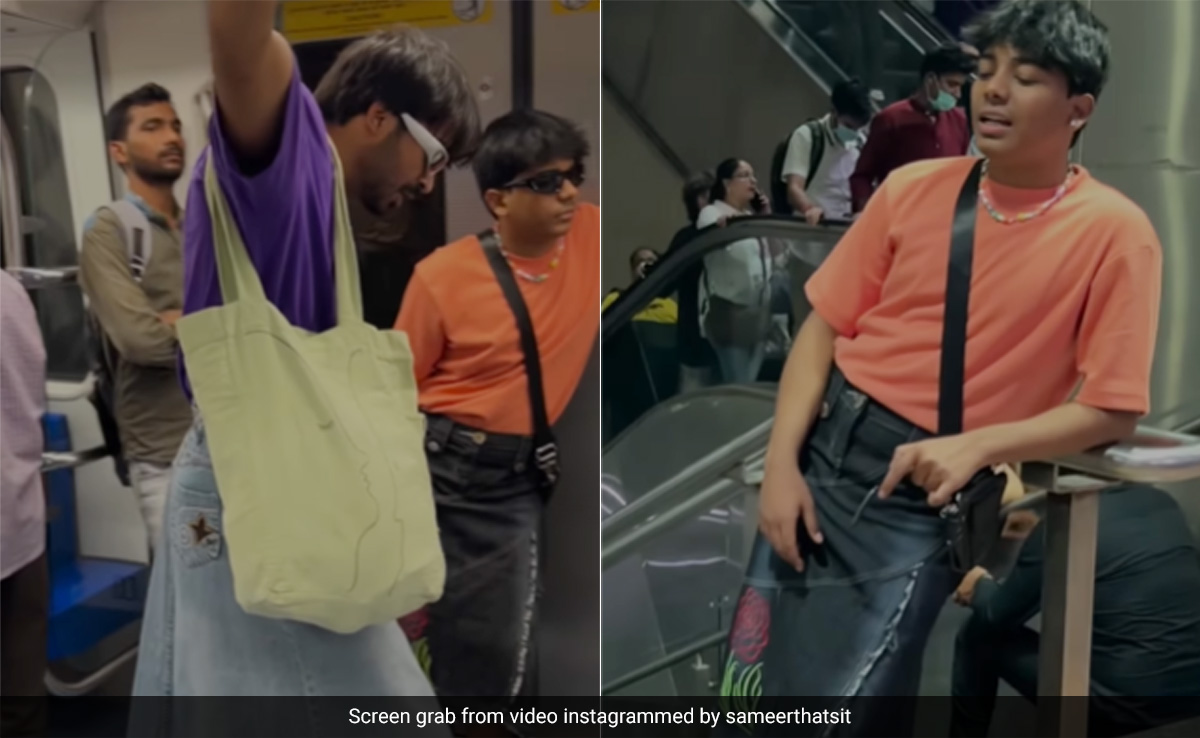 Watch: Men Wearing Skirts Make Heads Turn In Delhi Metro, Internet Applauds