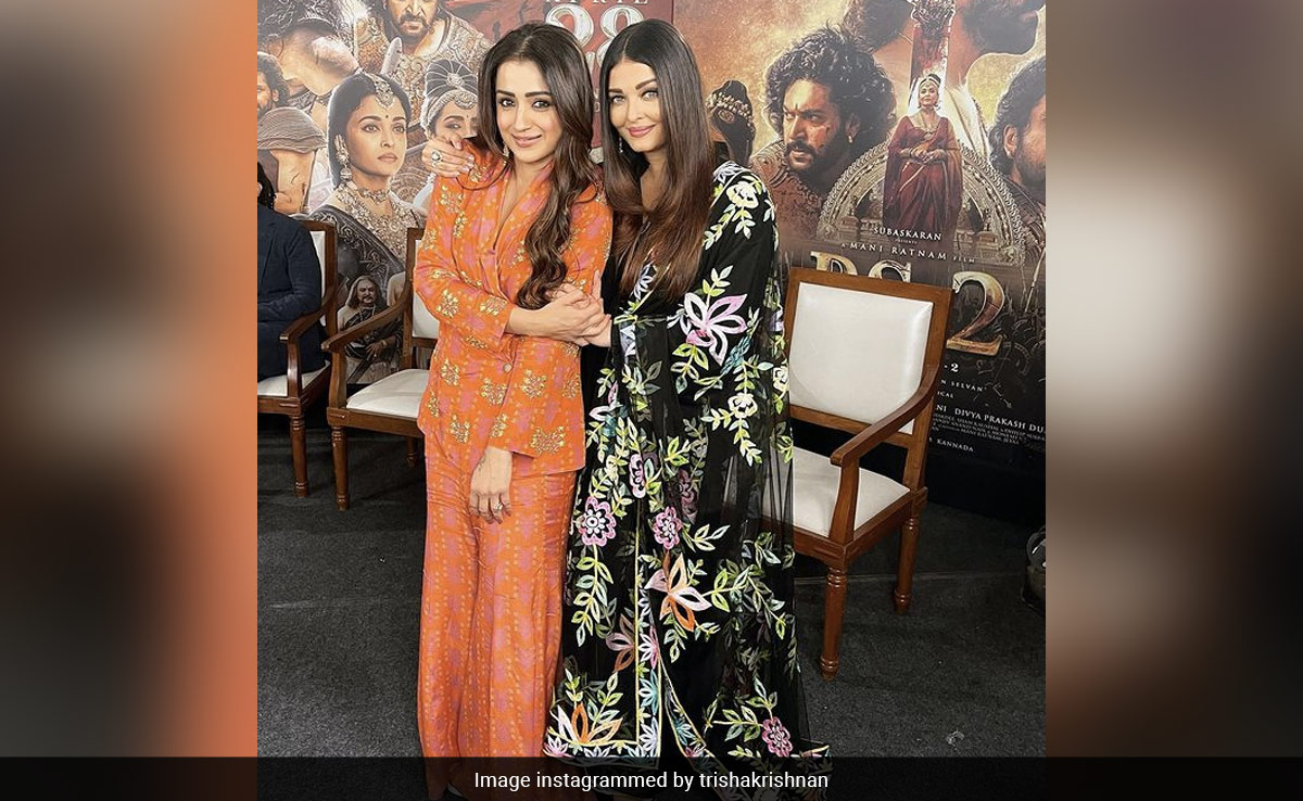Inside Aishwarya Rai Bachchan And Trisha's <i>Ponniyin Selvan 2</i> Promotions - A "Nan And Kun" Moment