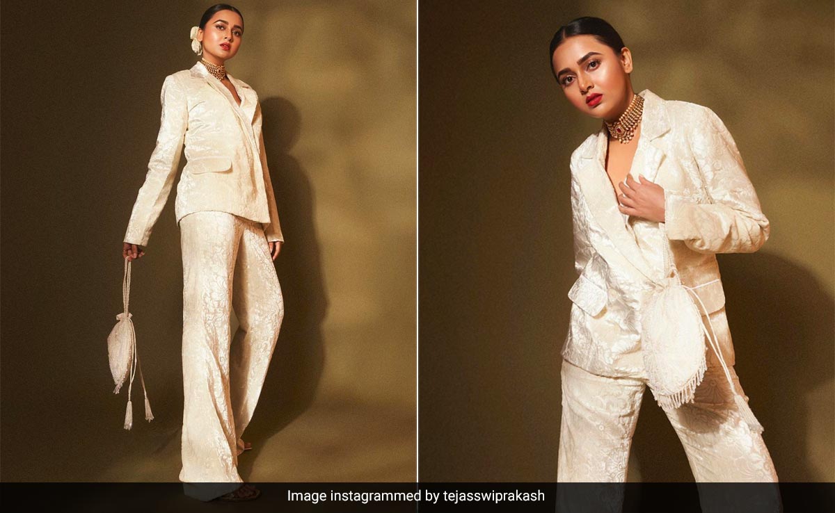 Who Said Your Pantsuit Can't Get Anymore <i>Desi</i>? Tejasswi Prakash Shows Us How