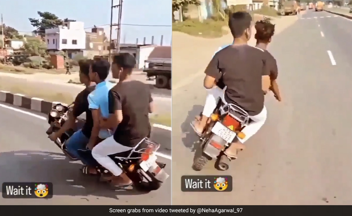 नागिन की तरह बाइक को लहरा रहे थे 3 लड़के, कुछ सेकंड बाद जो हुआ, लोग बोले- टाटा, बाय-बाय, खत्म...