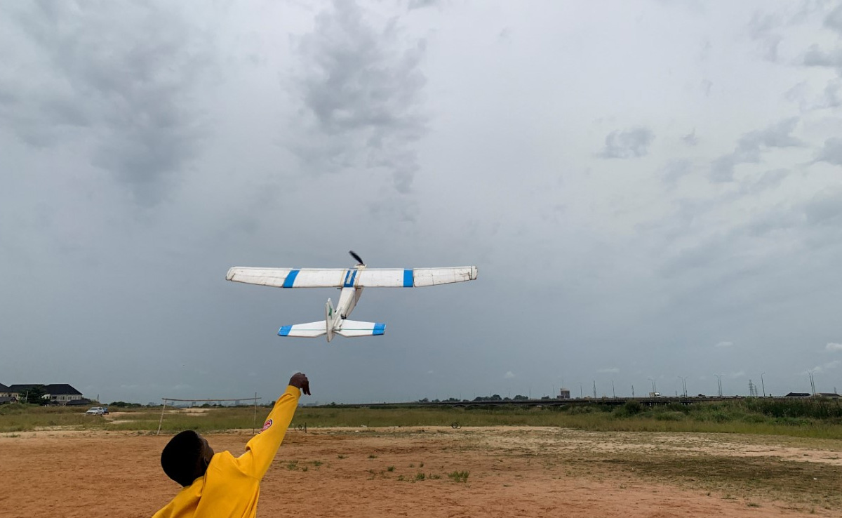 Nigerian Man Builds Remote-Controlled Aircraft From Trash