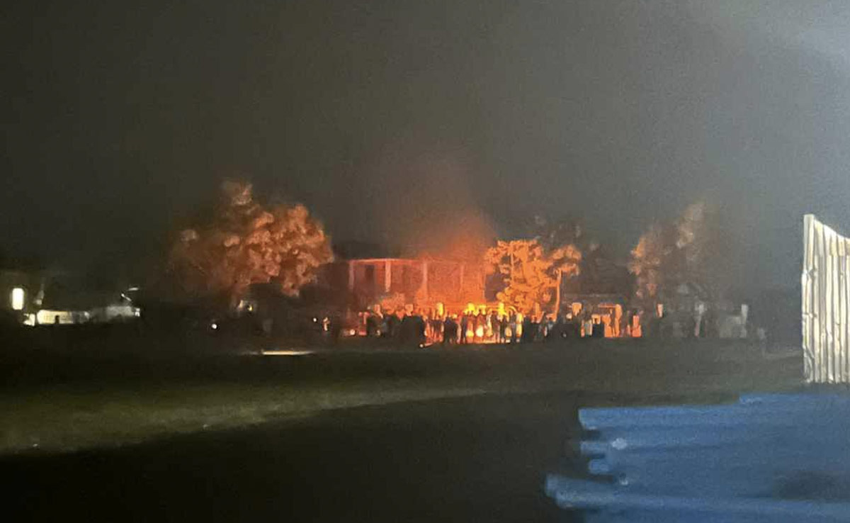 Mob Vandalises, Sets On Fire Manipur Chief Minister's Program Venue