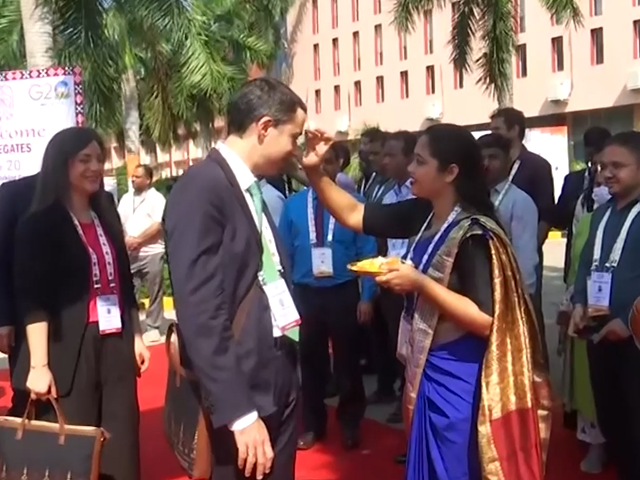 G-20 प्रतिनिधियों का IMMT-भुवनेश्वर में पारंपरिक स्वागत