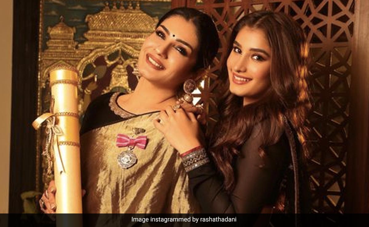 Raveena Tandon's Daughter Rasha's Post For Her Padma Shri Mom Is Everything. It's OK To Cry