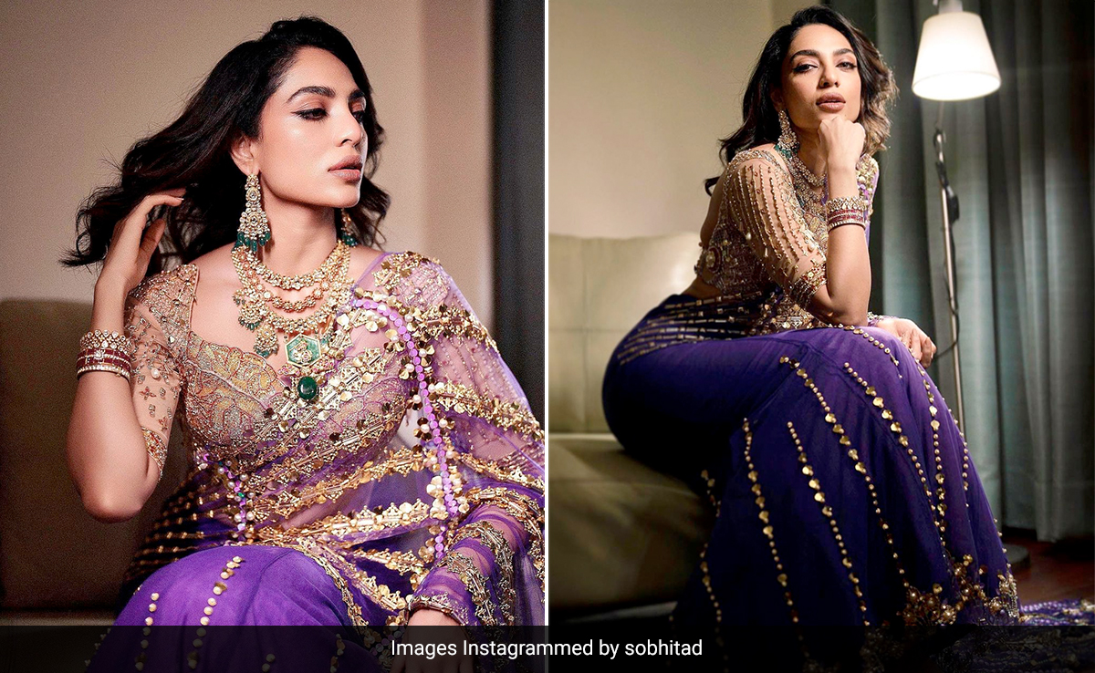 Sobhita Dhulipala's "Wildly Impressive Saree" By Papa Don't Preach Is Gloriously Embellished To Be Fit Enough For A Queen