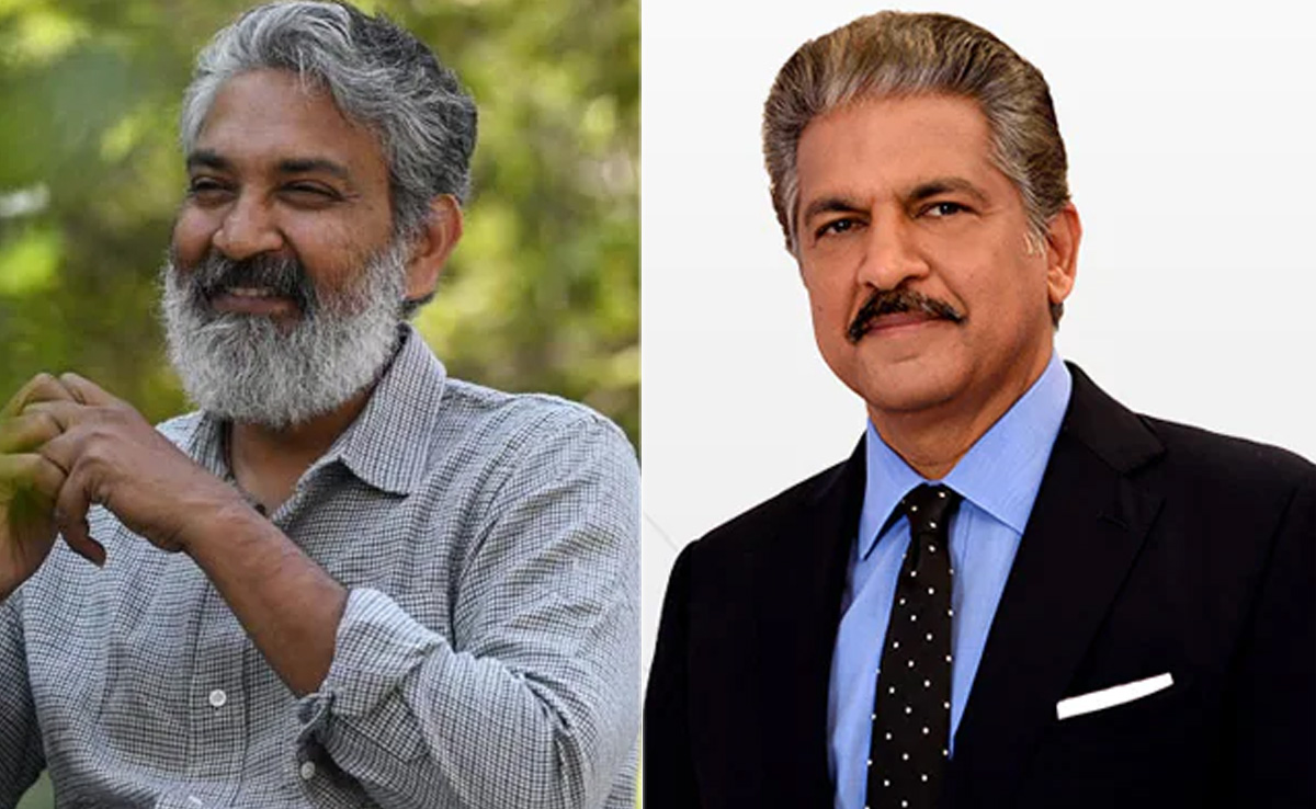 <i>'RRR'</i> Director SS Rajamouli Responds To Anand Mahindra's Request To Take Up This Movie Project