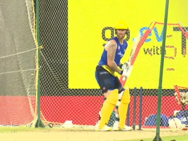 SRH संग मुकाबले से पहले नेट्स में CSK के अन्य खिलाड़ियों संग पसीना बहाते दिखे बेन स्टोक्स