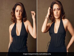 Nushrratt Bharuccha's Black Corset And Cargos Make All-Black Dresses Look So Basic Nushrratt Bharuccha's Black Corset And Cargos Make All-Black Dresses Look So Basic