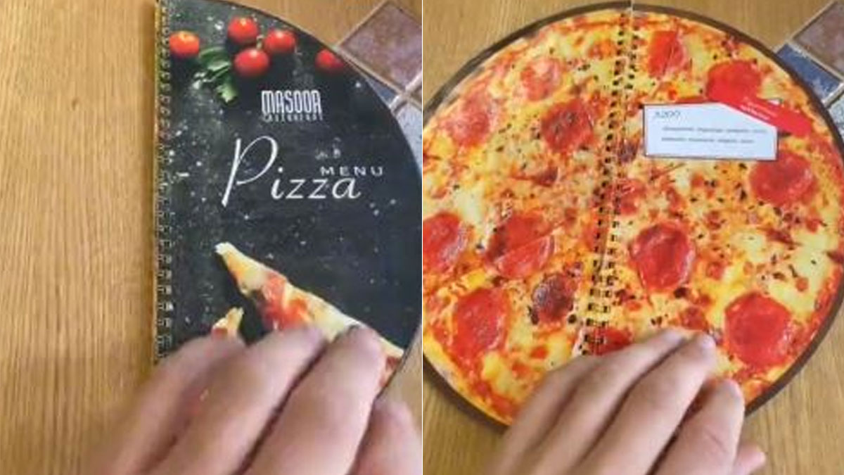 Creative Pizza Menu At Restaurant Wins Over The Internet, Here's Why