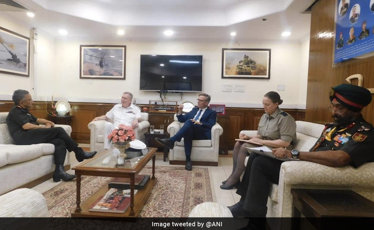 "India, UK Natural Partners In A Volatile World": British Chief Of Defence Staff