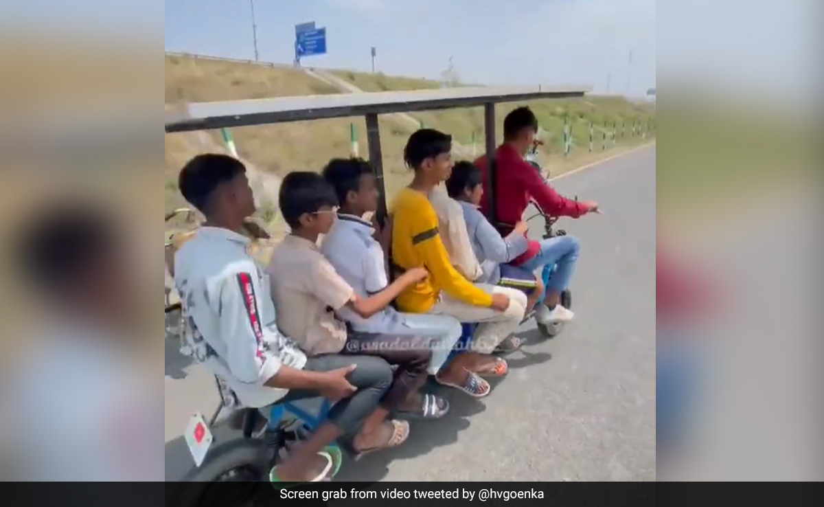 "Sustainable Innovation": Video Of 7-Seater Solar Vehicle Made From Scrap Impresses Harsh Goenka