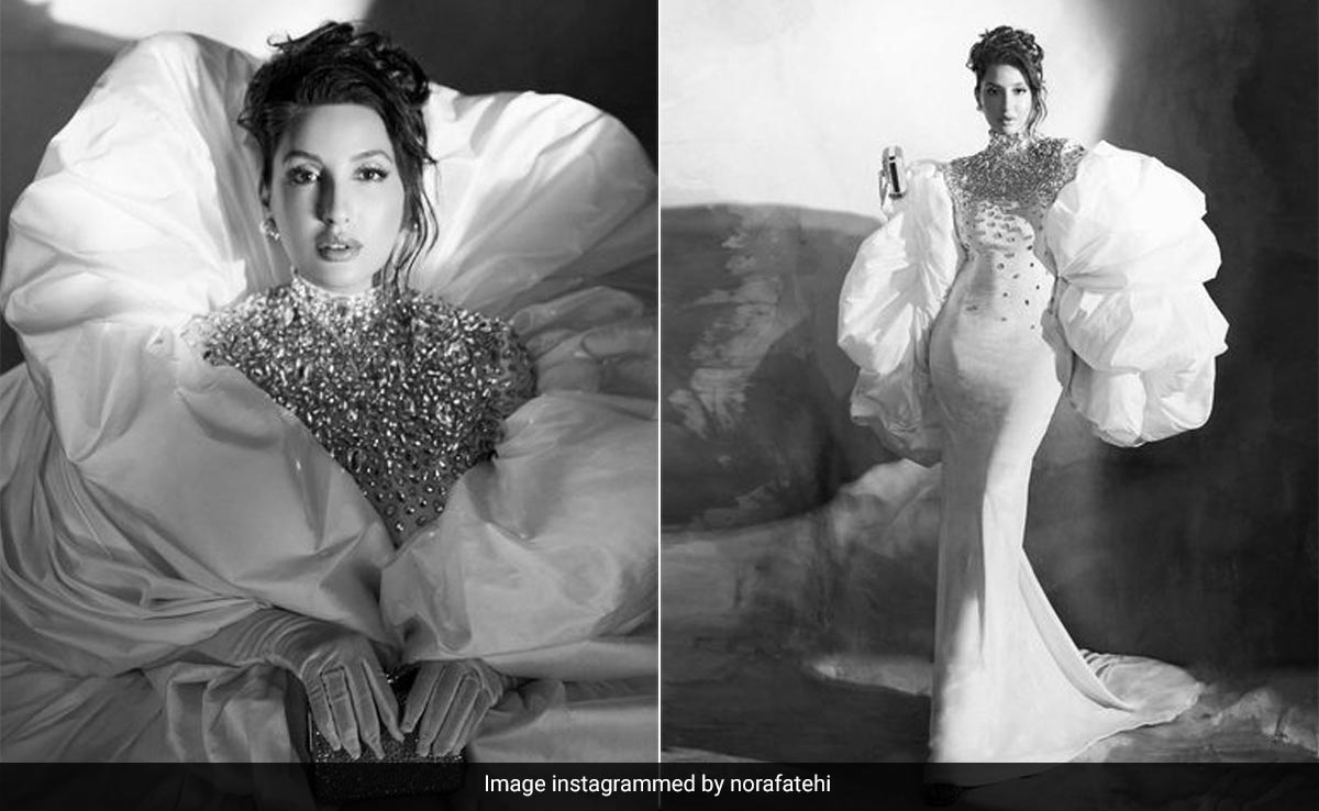 Nora Fatehi's Frothy White Gown Is The Literal Representation Of Being On Cloud Nine