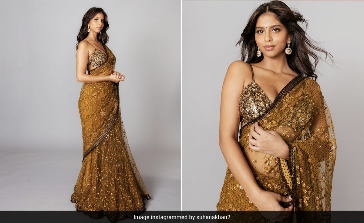 Suhana Khan's Floral Embellished Sabyasachi <i>Saree</i> Is What Happens When Spring Style Goes Glam