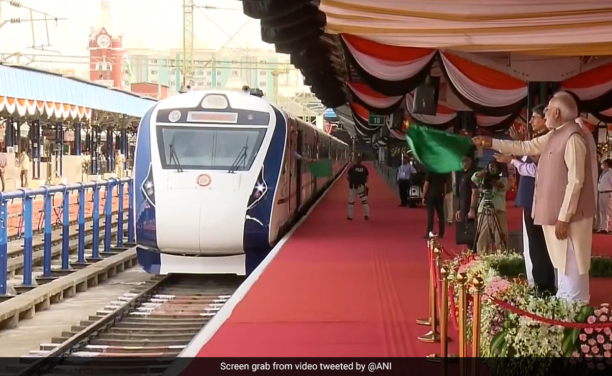 Watch: PM Flags Off Chennai-Coimbatore Vande Bharat Express Train