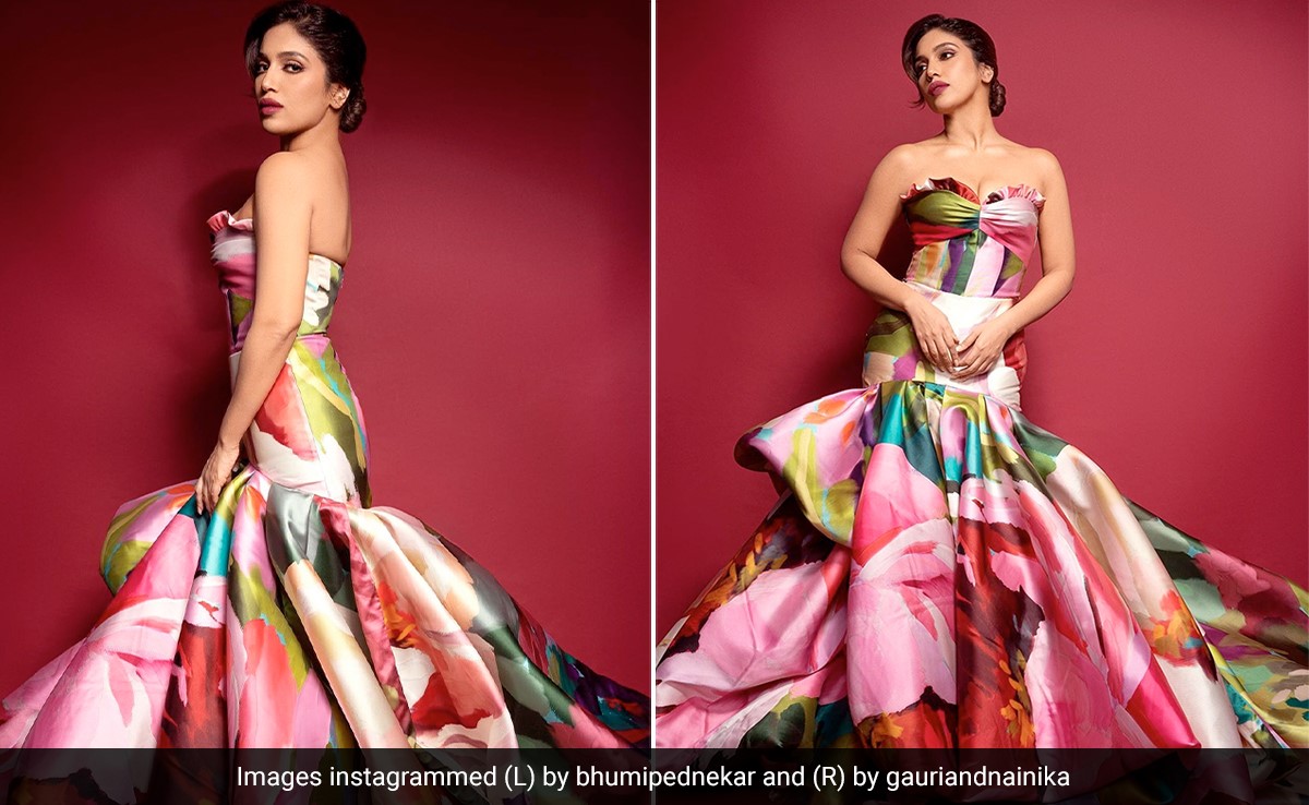 We Thought We Entered A Garden When Bhumi Pednekar's Floral Gown Made Its Way On The Bombay Times Fashion Week 2023 Ramp