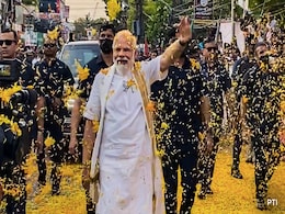 PM Modi Walks Ahead Of Convoy In Kerala Roadshow Days After Threat Letter PM Modi Walks Ahead Of Convoy In Kerala Roadshow Days After Threat Letter