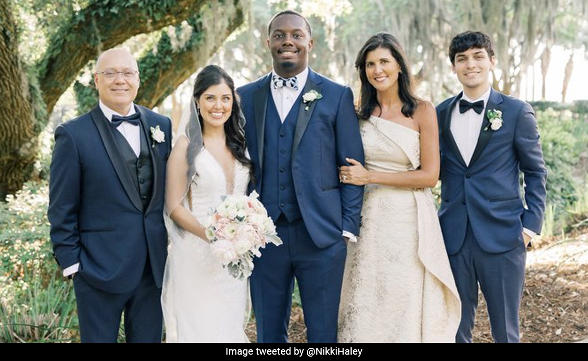 "Grow Up": Nikki Haley Slams Critics Of "Gold" Dress At Daughter's Wedding