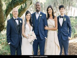 "Grow Up": Nikki Haley Slams Critics Of "Gold" Dress At Daughter's Wedding "Grow Up": Nikki Haley Slams Critics Of "Gold" Dress At Daughter's Wedding