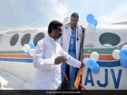 Hemant Soren Launches Jharkhand's First Air Ambulance Service Hemant Soren Launches Jharkhand's First Air Ambulance Service