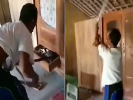 किंग कोबरा को पकड़ कर रस्सी कर तरह घुमाया! Video देख लोग बोले 'सांप को चक्कर आ गया होगा' किंग कोबरा को पकड़ कर रस्सी कर तरह घुमाया! Video देख लोग बोले 'सांप को चक्कर आ गया होगा'