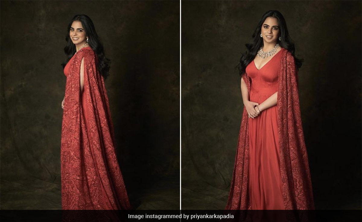 All We See Is Red And It's Because Of Isha Ambani In Her Spellbinding Rouge Gown
