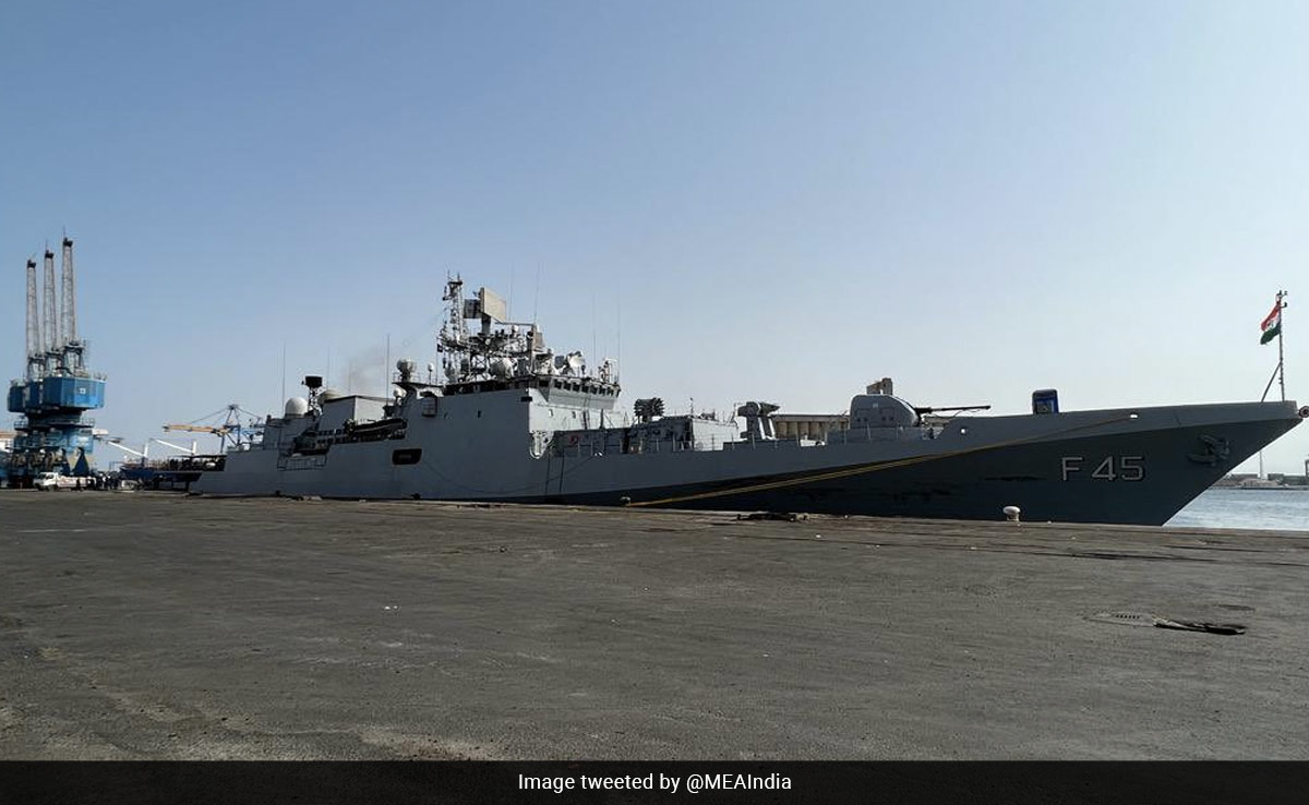 INS Teg Joins 'Operation Kaveri' To Help Bring Indians Stranded In Sudan