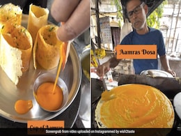 आम का रस डालकर बना दिया 'आमरस डोसा', भड़क गए लोग, बोले- भगवान को कैसे मुंह दिखाओगे... आम का रस डालकर बना दिया 'आमरस डोसा', भड़क गए लोग, बोले- भगवान को कैसे मुंह दिखाओगे...