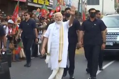 Watch: PM On Foot During Kerala Roadshow Days After Threat Letter Watch: PM On Foot During Kerala Roadshow Days After Threat Letter