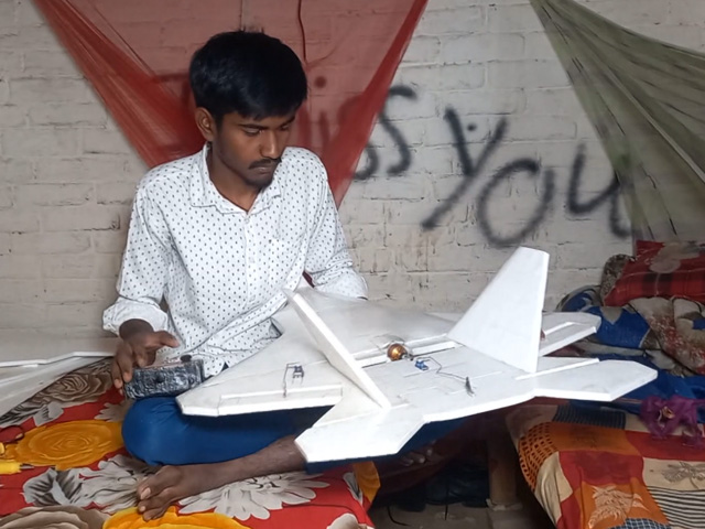 Boy From Bihar Makes Fighter Plane Model, Dreams of Building A Real One