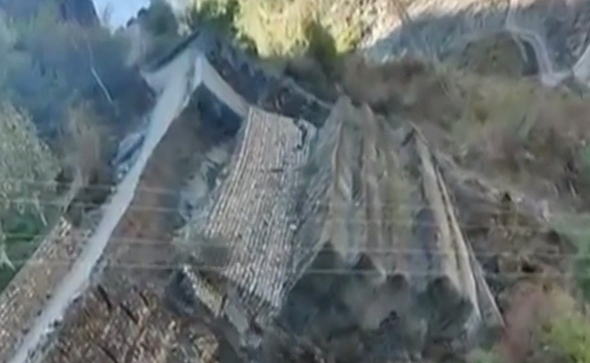 Video: Landslide in Himachal's Kinnaur Takes A Chunk Of Road Along