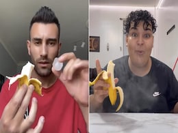 VIDEO: Banana खाकर शख्स ने मुंह से निकाला सिगरेट की तरह धुआं, TRICK देख हर कोई है हैरान VIDEO: Banana खाकर शख्स ने मुंह से निकाला सिगरेट की तरह धुआं, TRICK देख हर कोई है हैरान