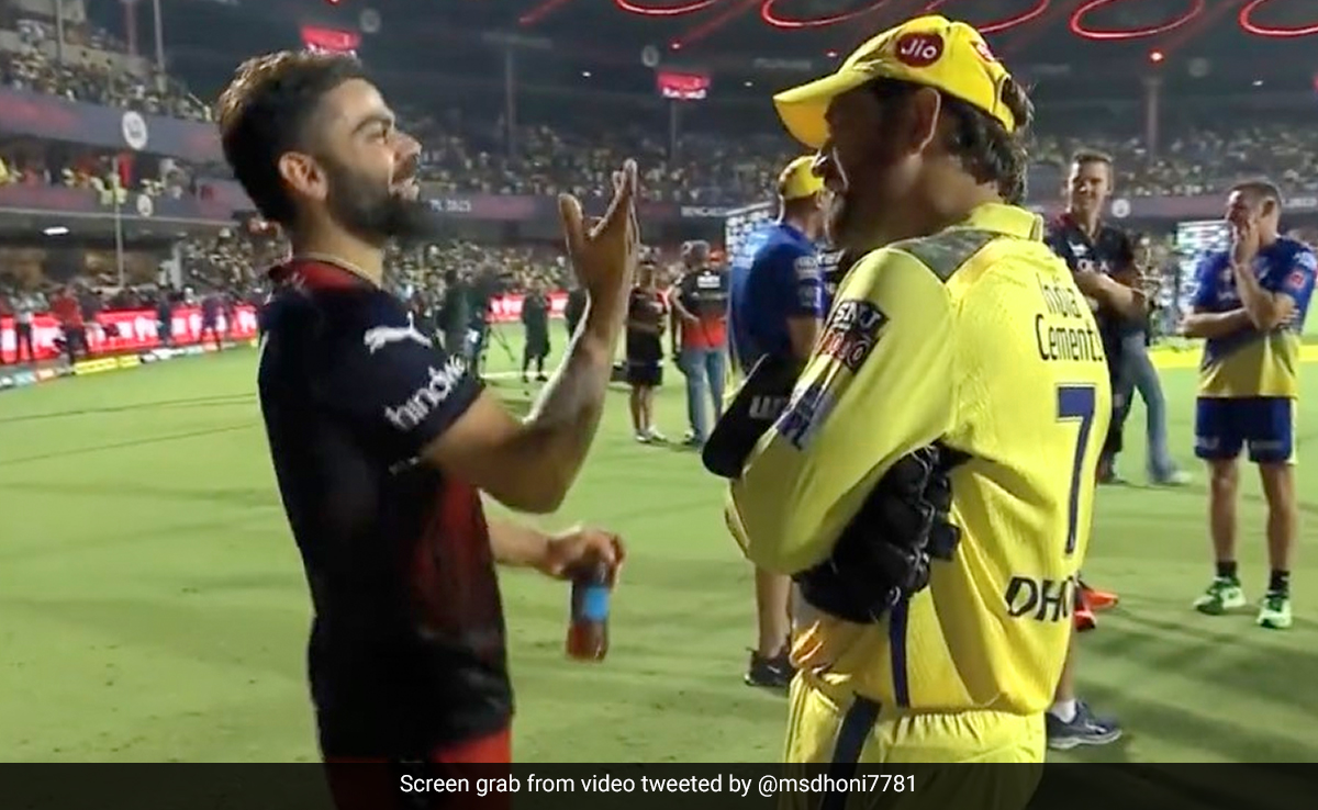"RCB + CSK = India": Virat Kohli's Touching Tweet With MS Dhoni's Photo Is Gold